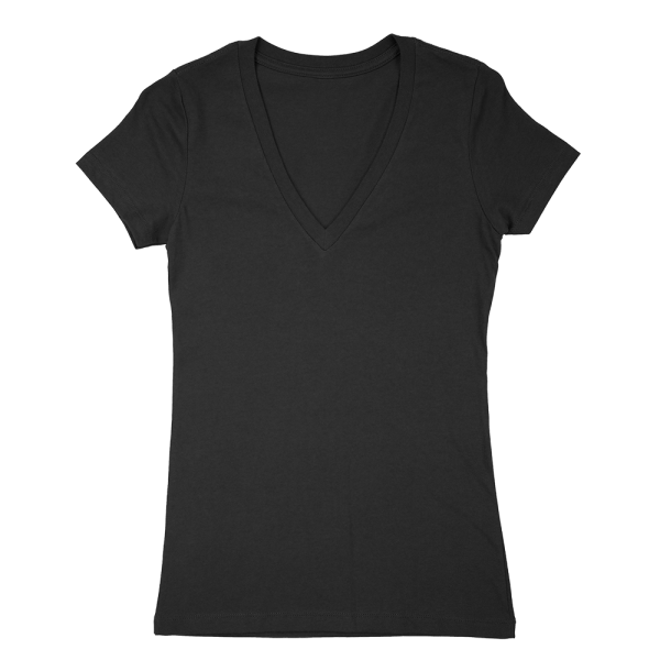 Bella + Canvas 6035 Women's Jersey Short Sleeve Deep V-Neck T-Shirt